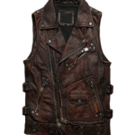 Leather Vest Sleeveless