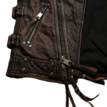 Leather Vest Sleeveless