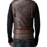 Leather Vest Sleeveless