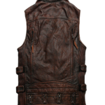 Leather Vest Sleeveless