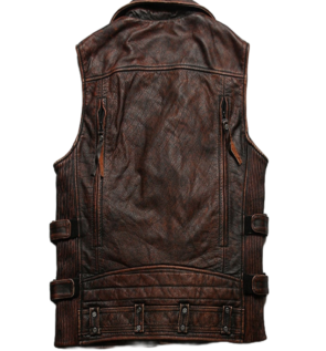 Leather Vest Sleeveless