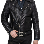 Belvedere Black Leather Jacket