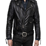 Belvedere Black Leather Jacket