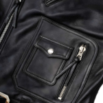 Belvedere Black Leather Jacket