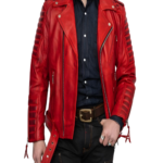 Belvedere Red Leather Jacket