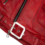 Belvedere Red Leather Jacket