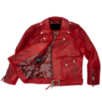 Belvedere Red Leather Jacket