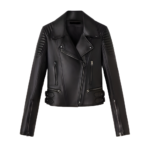 Women's Black Motorcycle Leather Jacket