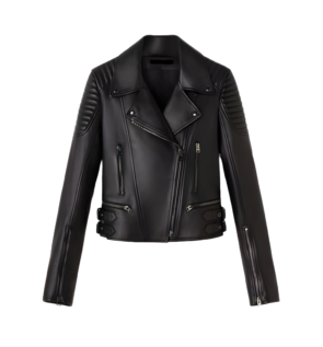 Women's Black Motorcycle Leather Jacket