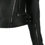 Women's Black Motorcycle Leather Jacket