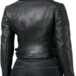 Women's Black Motorcycle Leather Jacket