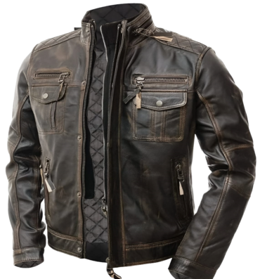 Genuine Lambskin Biker Leather Jacket